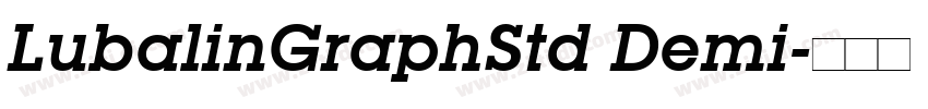 LubalinGraphStd Demi字体转换